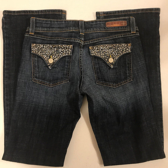 Flying Monkey Denim - Flying Monkey Bootcut Embellished Jeans